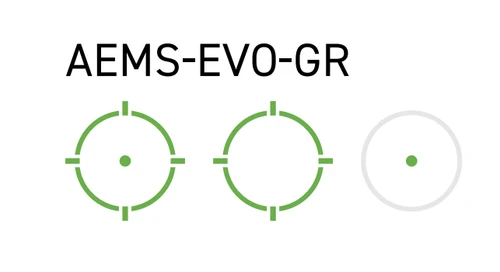 Holosun AEMS EVO Green Dot Sight - Enclosed Large Window - AEMS-EVO-GR