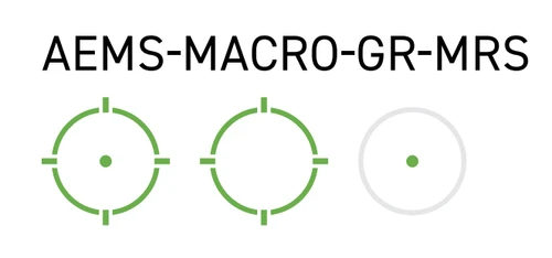 Holosun AEMS Macro Green Dot Enclosed Pistol Sight - 0.9x0.9 Window - AEMS-MACRO-GR