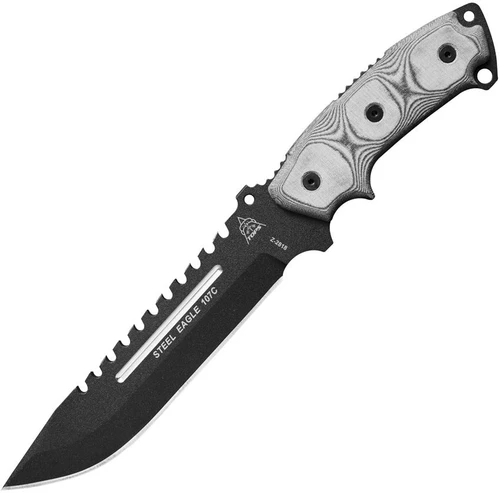 TOPS Knives SE107C Steel Eagle with Sawback and Kydex Sheath