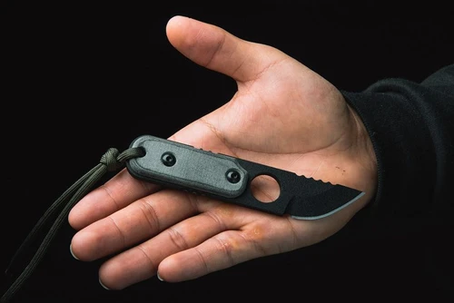 TOPS Knives ALRT-XL05 Tactical Fixed Blade with Kydex Neck Sheath