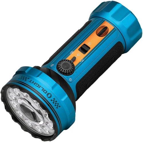 Olight Marauder Mini 2 Roadster Limited Edition - 8000 Lumens Flood/Spot - Red/White/Blue