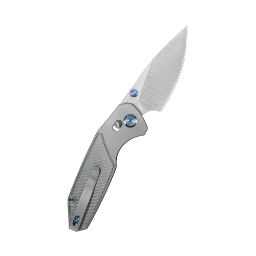 KB Knives KB488A Aero Air Titanium Folder - M390 Super Steel - Gray/Satin
