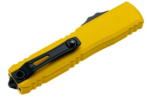 Microtech 11234-2YW Ultratech Gen IV Tanto Yellow Handle Black Blade
