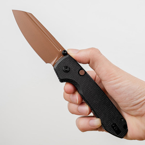 Vosteed A2928 Raccoon 2.0 3.25" 14C28N Folder - Copper Dune / Black Micarta