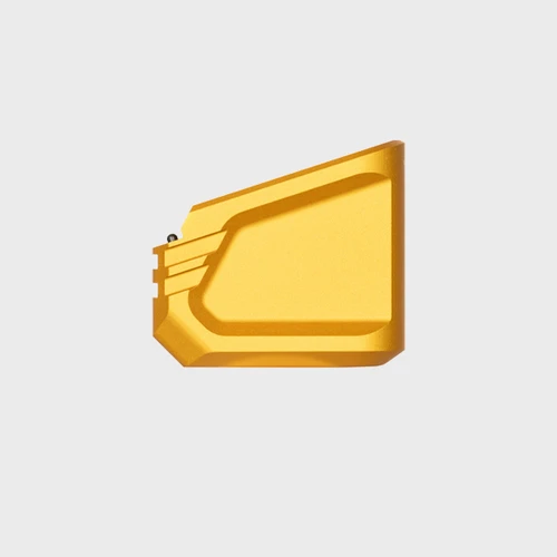Tyrant CNC +6 Glock Magazine Extension - G17/19X/34/45 - Gold - TD-G17MAGEX-GLD