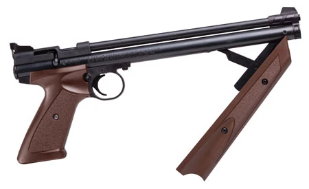 Crosman P1377BR American Classic .177 Caliber Multi-Pump Air Pistol - Brown/Black