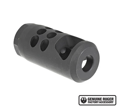 Ruger Hybrid Muzzle Brake for .350 Legend & 9mm - 1/2x28 - Matte Black - 90698