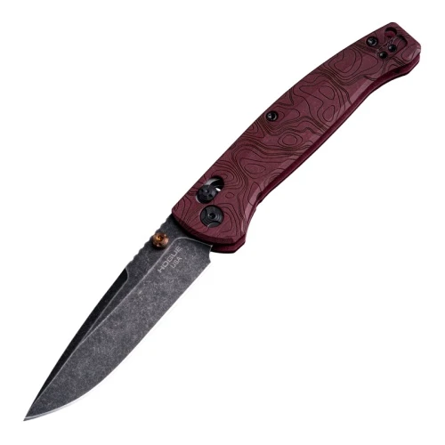 Hogue Mysto 24452 ABLE Lock Knife - Fire Redstone Richlite - CPM MagnaCut