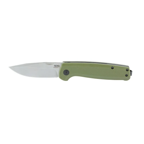 SOG Terminus SJ OD Green G10 Folding Knife - Cryo D2 Steel - TM1004-BX