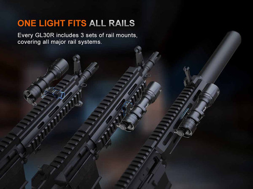 Fenix GL30R Long-Range Rifle Light 800 Lumens 100,000 Candela - FX-GL30R