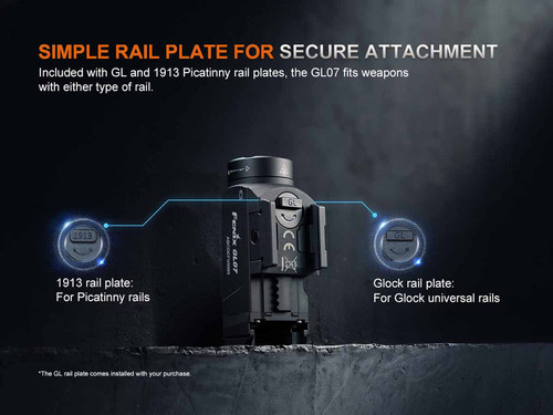 Fenix GL07 Compact Quick-Release Weapon Light 700 Lumens - FX-GL07