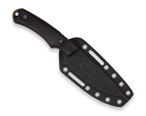 Buck 663 Alpha Guide Backcountry Fixed Blade Knife 4.5" 420HC Bronze Cerakote Drop Point, VeraFlex Rubber Handles, Kydex Sheath - 14520