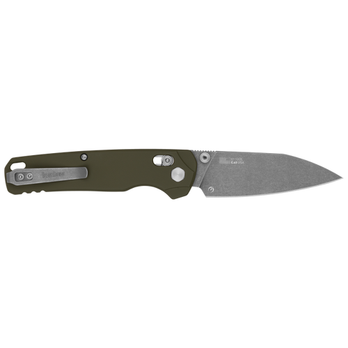 Kershaw Bel Air XL Olive Green Aluminum 3.4" 3V Tool Steel Knife - 6110OL