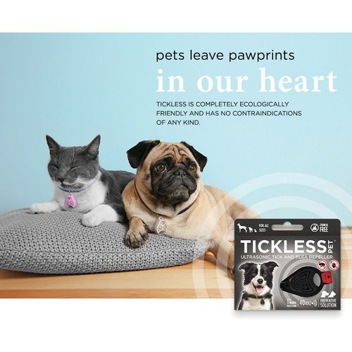 Tickless Pet Ultrasonic Tick and Flea Repeller Black - PRO-101BL