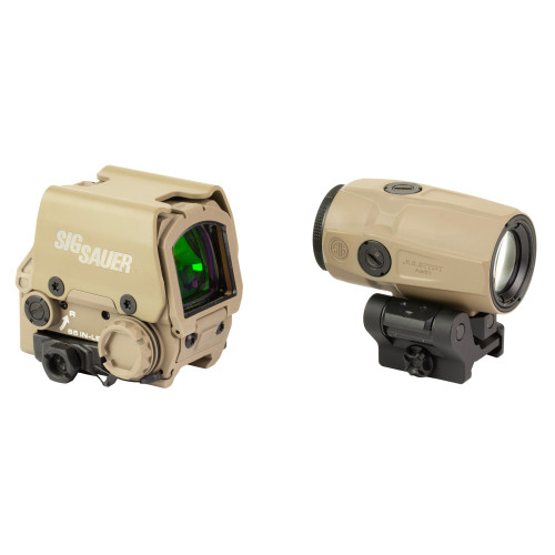 SIG Sauer ROMEO8T-AMR 2.0 Red Dot & JULIET3T-AMR 3x Magnifier Combo FDE - SORJ8T811-3