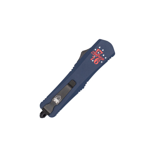 CobraTec FS-3 Freedom 250 Limited Edition 3" D2 Blade OTF Blue Cerakote 1776 Handle - MFDM250FS3DNS