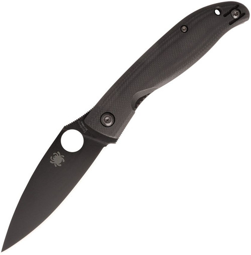 Spyderco Mantra 4 Front Flipper Knife Black G-10 - C274GBBKP