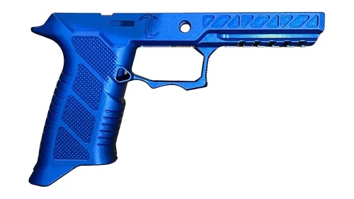 Timber Creek P320 Pro Full-Size Aluminum Grip Module Blue - SS P320 PRO GM B