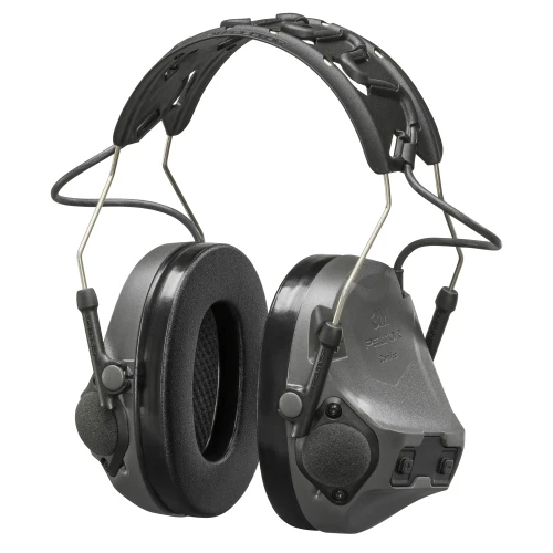3M Peltor ComTac VIII Hearing Defender Tactical Electronic Earmuff Gray - MT14H418A-09 GE