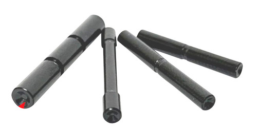 Cross Armory Glock Gen 4 4-Pin Set Dimpled Black 4140 Steel - CRG4PSBK