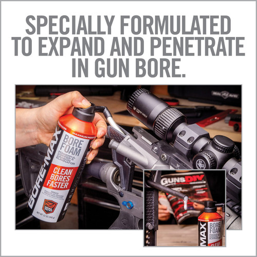 Real Avid Bore-Max Expanding Bore Foam Cleaner 12 oz. Aerosol Can - AVFBC12A-EA