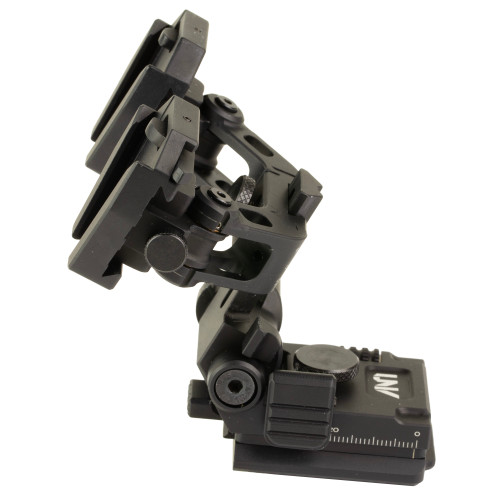iRayUSA UNV Ultimate Modular Dual-Optic Bridge Helmet Mount Kit Black - UNV-UHM01