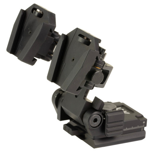 iRayUSA UNV Ultimate Modular Dual-Optic Bridge Helmet Mount Kit Black - UNV-UHM01