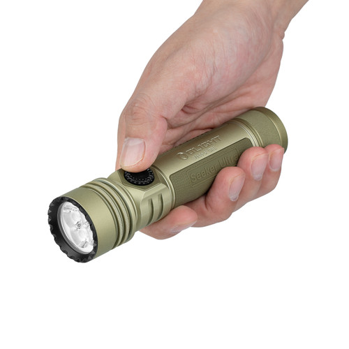 Olight Seeker Ultra High-Power 4800 Lumen Rechargeable Flashlight Olive Green - SEEKERULTRAOLG