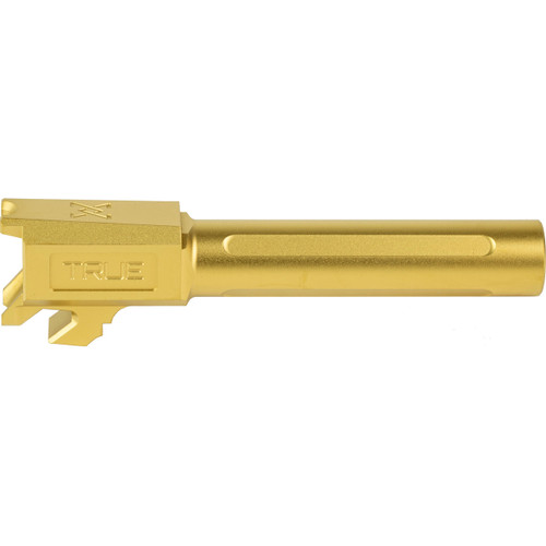 OVERSTOCK - True Precision Springfield Hellcat Pro 3.7" Non-Threaded Match Barrel TiN Gold - OVERSTOCK