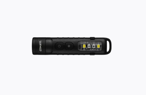 Coast Products KL30R Rechargeable EDC Flashlight with UV Black - 31460