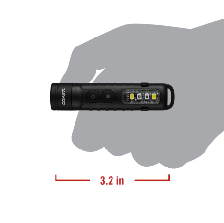 Coast Products KL30R Rechargeable EDC Flashlight with UV Black - 31460