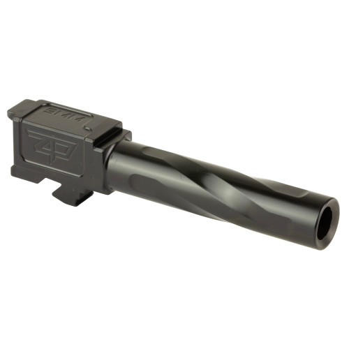 Zaffiri Precision Glock 19 Gen 1-4 Flush & Crown Barrel Black - BA-G19G14-FC-BN