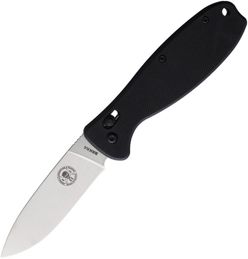 BRK Designed by ESEE Zancudo 3.0" Bohler M390 Stonewash Blade Black G10 Handle Slide Lock Auto Knife - BRKR4