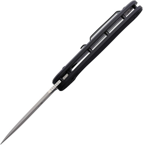 BRK Designed by ESEE Avispa 3.5" Bohler M390 Stonewash Blade Black G10 Handle Slide Lock Auto Knife - BRK1305
