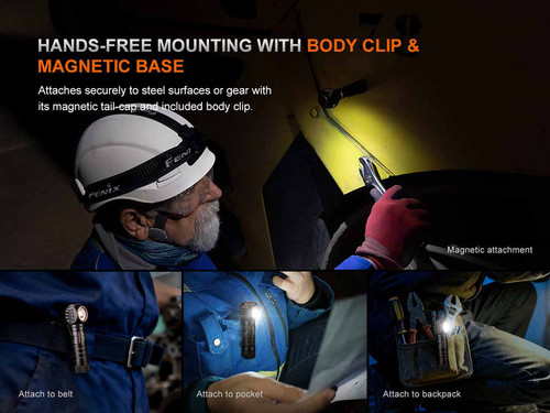 Fenix HM61R V3 1,800 Lumen Rechargeable Headlamp Black - FX-HM61RV3