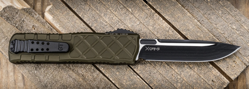 Guardian Tactical APEX EDC OTF 3.0" CPM MagnaMax Two-Tone Blade OD Green Solid Aluminum Handle Auto - 16-8211 OD