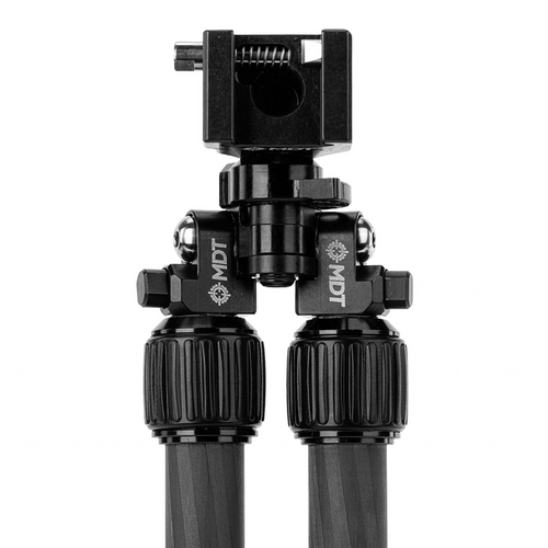 MDT Mountain Bipod Carbon Fiber Legs Picatinny Clamp Black - 114797-BLK