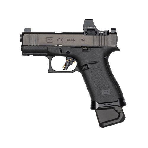 Tyrant CNC Glock 43X/48 Plus 4 Magazine Extension Black - TD-G43MAGEX-BLK
