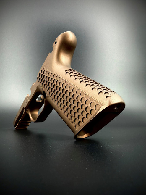Brouwer LLC 247 Aluminum P365 Grip Module Burnt Bronze - Manual Safety
