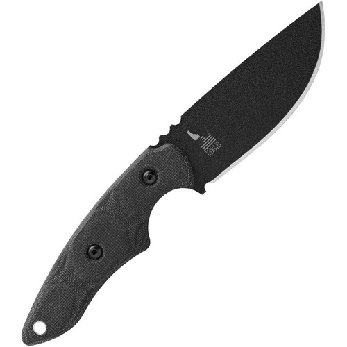 TOPS Knives 3 Pointer Fixed Blade Knife 3.13" 1095 Carbon Black Blade - 3PR-01