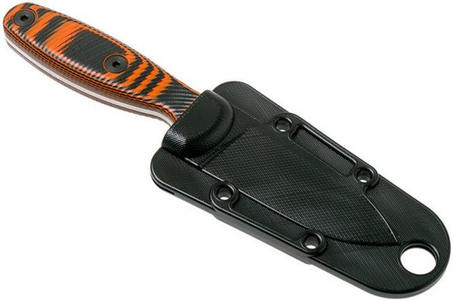 ESEE Xancudo Fixed Blade Knife 3.0" CPM-S35VN Stonewashed Blade Orange Black G10 - XAN2-006