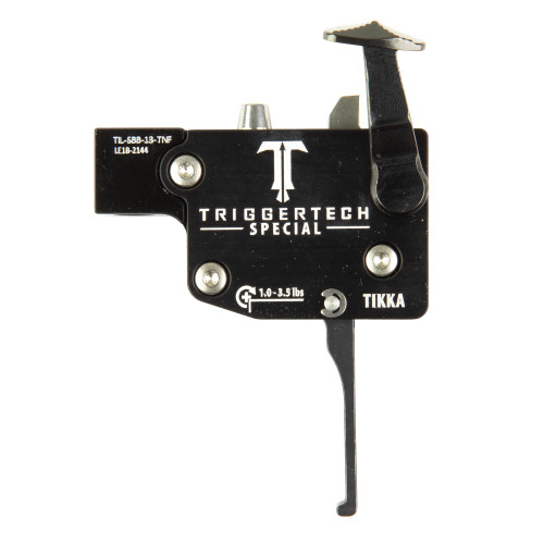 TriggerTech Special Tikka T3 T3x T1x Left Hand Flat Trigger Black - TIL-SBB-13-TNF