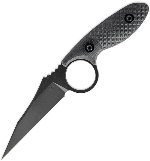 Toor Knives Cortano Fixed Blade Knife 3.175" CPM-M4 Socom Black Wharncliffe - CORTANO BLK