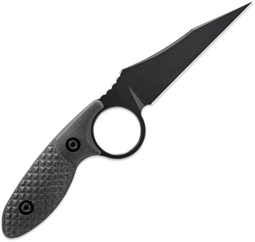 Toor Knives Cortano Fixed Blade Knife 3.175" CPM-M4 Socom Black Wharncliffe - CORTANO BLK