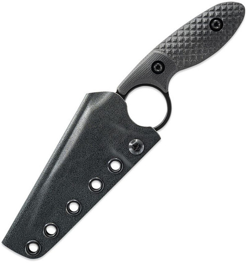 Toor Knives Cortano Fixed Blade Knife 3.175" CPM-M4 Socom Black Wharncliffe - CORTANO BLK