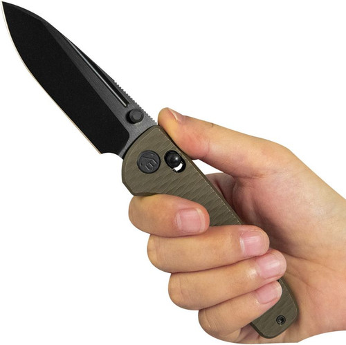 KB Knives Bluff Crossbar Lock Folding Knife 3.19" Bohler M390 DLC Bronze Titanium - KB383I