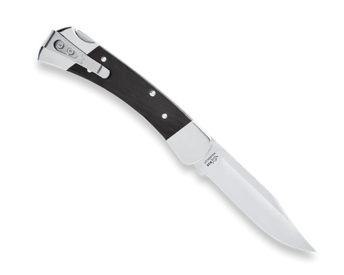 Buck 0110BRS20-B 110 Slim Elite Heritage Lockback Knife 3.75" CPM MagnaCut Ebony Wood - 14527