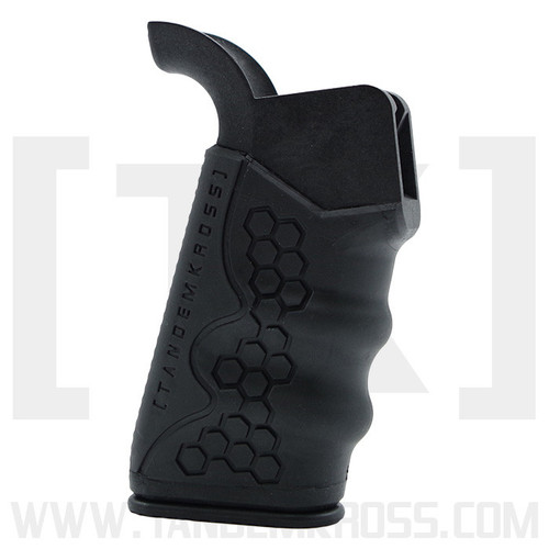 TandemKross hiveGrip Rubber Overmolded AR-15 Pistol Grip Black - TK11N0371BLK1