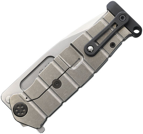 Medford Knife & Tool USMC Fighter Flipper 4.25" S35VN Satin Titanium - MD204STQ01TM