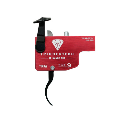 TriggerTech Diamond Trigger for Tikka T3/T3x/T1x Left Hand Pro-Curve Red - TIL-SRB-02-TNP